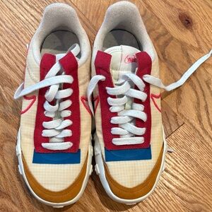 Nike Red and White Athletic Shoes